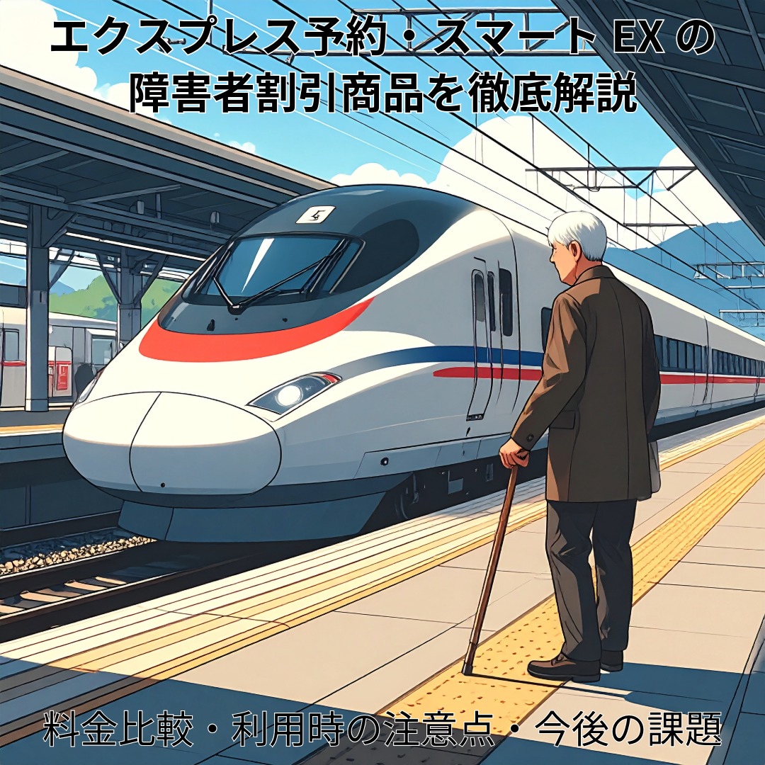 アイキャッチ画像　エクスプレス予約・スマートEXの障害者割引商品を徹底解説【料金比較・利用時の注意点・今後の課題】